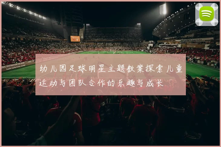 幼儿园足球明星主题教案探索儿童运动与团队合作的乐趣与成长