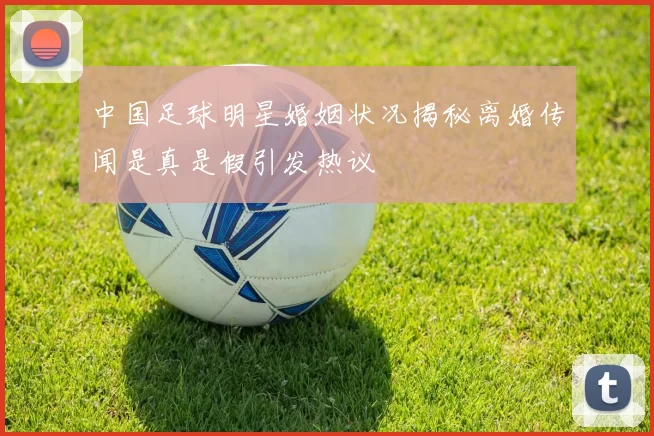 中国足球明星婚姻状况揭秘离婚传闻是真是假引发热议